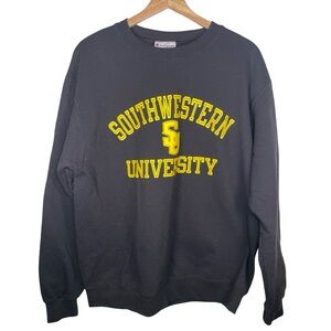 Southwestern University champion Black and yellow crewneck sweatshirt